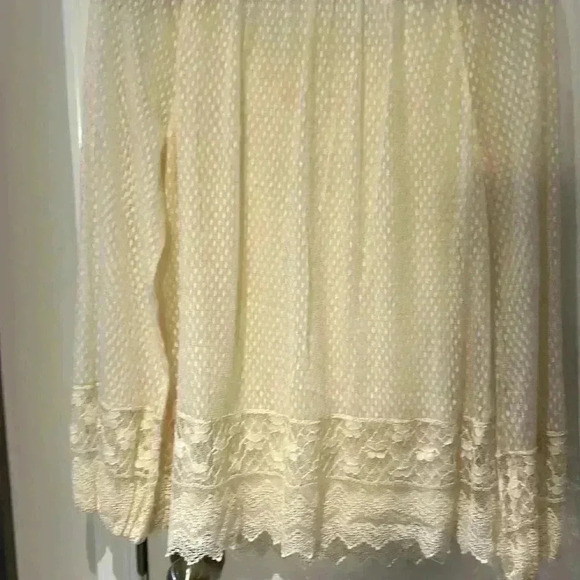 Max Studio lace detail blouse.  Girlhoodcore. Fall Feminine - Picture 5 of 5